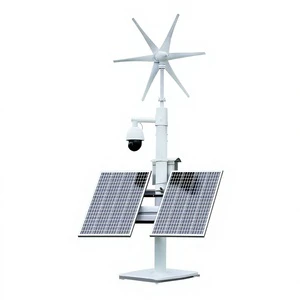Solar Monitoring Power Supply System 12V/24V Lithium Ion Battery Monocrystalline Silicon Wind-Solar Complementary Photovoltaic