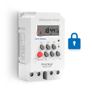 KG316T 7 Days Daily Weekly Digital Electronic Lighting Timer Programmable TIME SWITCH Relay High Load 25A AC 220V 230V