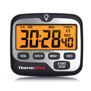 ThermoPro TM01 Digital Kitchen Count Down Timer With Clock