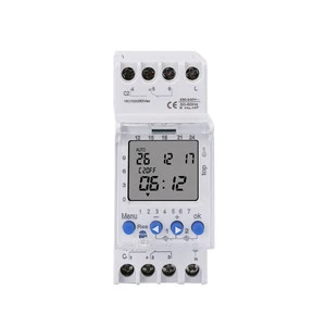High Quality Durable Programmable Digital Power Electronic Timer Switch LCD Display 220V 25Amp Din Rail