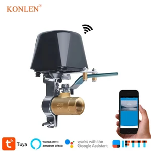 Tuya Smart WiFi Rotary Valve Wireless Remote Control Smart Water Shutoff Valve Automatic Switch Water Leak Protection Device