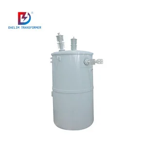 Reliable Pole Mounted Transformer Single Phase 220V 10kVA Copper Winding Outdoor Use