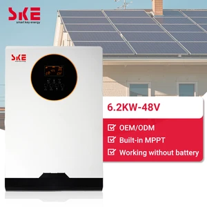 SKE Manufacturer 6.2kw Pure Sine Wave Solar Inverter Off-Grid DC AC Hybrid Inverter with Built-in MPPT for Home Energy Solutions