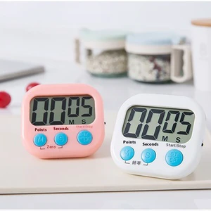 Cross-Border Multifunctional Digital Countdown Alarm Clock Electronic Kitchen Timer with LCD Display Plastic Reminder