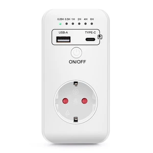 New Arrivals Smart Timer Socket Digital Timer Switch EU Plug Timing Controller Timer with USB Charger