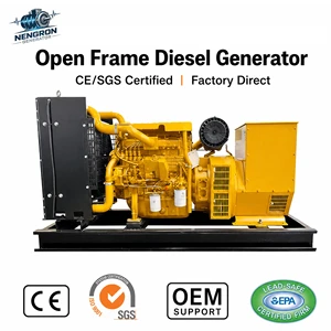 Nengron 120kva/kW DC Start Mobile Single Phase AC Super Silent Diesel Generator 95% Efficiency Electric Power Generator