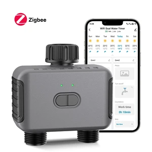 Wholesale New Smart Dual Channel Automatic Irrigation Controller Timer Waterproof Timing Water Switch for Irrigation Watering