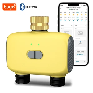Bluetooth Wireless Tuya App Control Smart Single Outlet WiFi Water Timer Digital Watering Irrigation Timer for Garden YZD02B-T