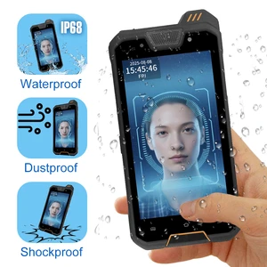 Handheld Android Face Recognition Time Attendance Terminal IP68 Waterproof Mobile Time Clock Check In System