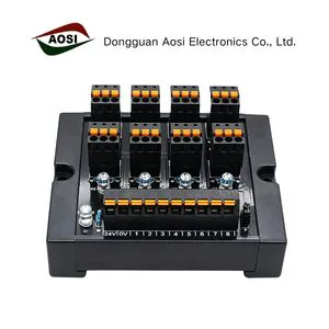 AOSI PLC Sensor Terminal Block Industrial Control 2 Wire 3 Wire 8CH I/O Link Input Adapter Module Photoelectric Proximity Switch