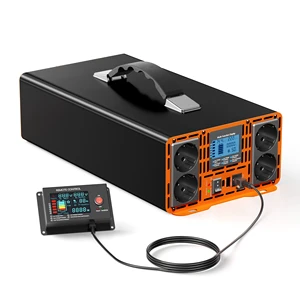HOULI Inversor 12V a 220V Onda Sinusoidal Pura 1000W-12000W Para Coche, RV Y Sistemas Solares