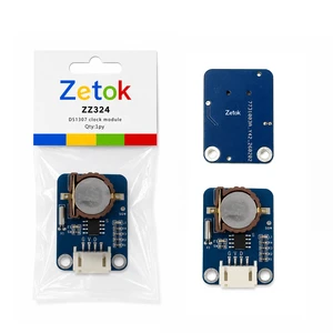 Zetok Real Time Clock Module Electronic Component DS1307 Timerable Clock Low Power Consumption Display Time For Arduino