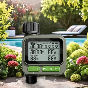 Garden Water Timer WD01 ABS Material 4-Zone Programmable Analogue AA Battery Operated Outdoor Use