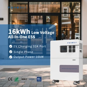 Factory Direct 16kWh 51.2V 314Ah Single Phase Inverter And LFP Battery Pack IP20 All In One Design ESS For Outdoor Events
