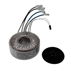 Custom Core Wind Solar Inverter Transformer 25 0 25 Toroidal 300VA 230V Single Phase 0.98 Efficiency Power Transformer