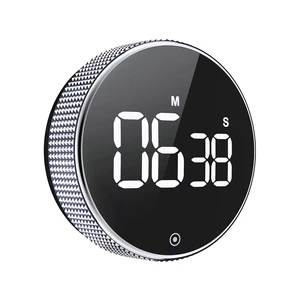 NEW Arrival Plastic Circular Knob Loud Digital Kitchen Countdown Timer Magnetic LED Large Display Eco-Friendly
