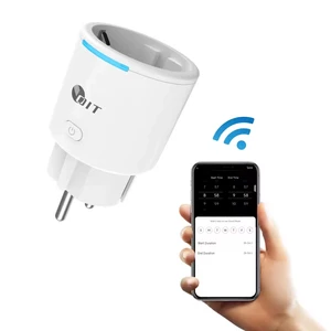 Tuya WiFi Smart Plug Alexa Compatible Wireless Remote Control Socket 12.5A EU Power Metering Timer Outlet