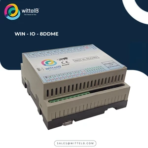 WITTELB Industrial Control IO Module with 8 Digital Input/Output Ports Modbus TCP Ethernet & RS485 Interfaces IP54 Rated