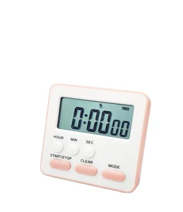 Kitchen Timer Timer with Clock Magnetic Digital Countdown Large Digital Cute Timer