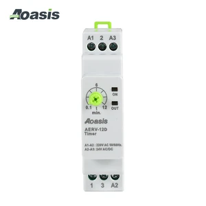 AOASIS AERV-12D Hot Sale Miniature Time Relay Electronic Adjustable Delay Time Relay