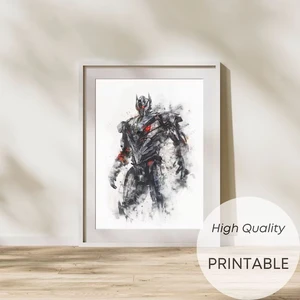 Abstract Robot Wall Art Custom Transformers Character Set Wall Decor Boys Bedroom Home Theater Game Room Durable Fade Resistant