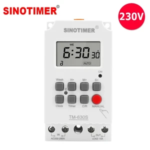 TM630S 28 ON/OFF AC 220V DC 12V Second Setting Digital Timer Switch 24hr 7 Days Weekly Programmable Time Relay Voltage Output