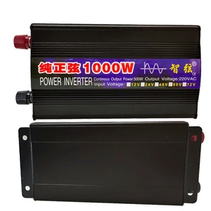 Electric Inverter Generator Portable 1000W 12V to 110V 220V Power Inverter Pure Sine Wave Inverter 12v to 240v 1000 w