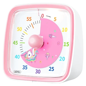 Yunbaoit Night Light 60-Minute Visual Timer Silent Classroom Timer Countdown Clock Kids Time Management Tool Home School Work