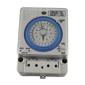 Kampa TB35-N Timer Switch With Battery Mechanical Weekly Rotary Manual Timer Programable Time Switch AC220V 10A