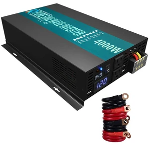 WZRELB RBP4000S 4000W Pure Sine Wave Single Iron Shell Solar Inverter 12V/24V/36V/48V DC 120V/220V AC Grid 90% Efficiency