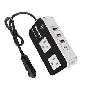 New Voltronic PC200 Car Inverter 12V to 110V Modified Sine Wave 60Hz Hybrid Lighter Battery