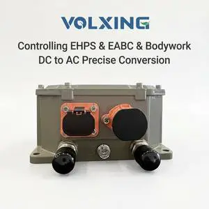 OEM EV Hybrid 340-800VDC Inverter Controller for EHPS Water Cooling 5.5KW & 7.5KW EMC 3 IP6K9K Electric Bus Truck IATF16949