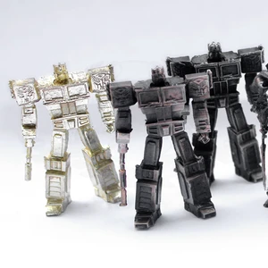 Different Effects Transformers Toys Unique Metal Ornaments Mini Robot Stationery Gift