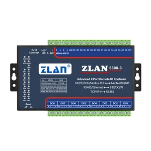 remote IO module switch to Ethernet module 8 analog data acquisition 8 digital switching input/output module ZLAN6808-3