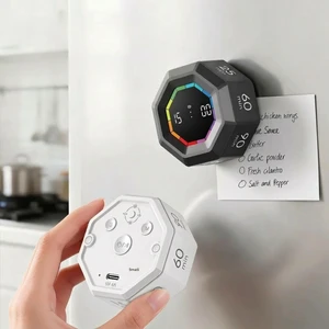 Timer Wholesale Eight Side Gravity Countdown Timer Magnetic Back Visual Cube Kitchen Timer ADHD Kids Learning Pomodoro Timer