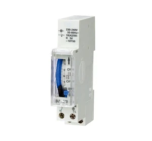 SUL180A DIN Rail Mounted Quartz 15 Minutes Mechanical Timer 24 Hour 16A Control Switch Programmable Industrial Timer