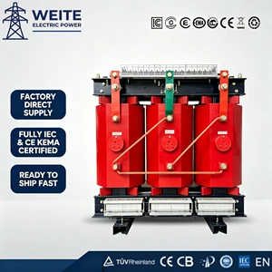 SCB13 Three-Phase 50/60Hz Epoxy Resin Cast Dry-Type Transformer 50KVA 10kV/400V Full Copper Winding