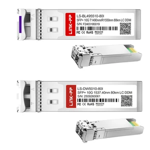 Cisco SFP Compatible 10G SFP Module Fiber Optic Transceiver 300 Meter LC Connector LR BiDi Duplex CWDM 1270nm 1330nm 40KM 300m