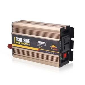 300W Best Selling Portable LCD Single Phase Pure Sine Wave Inverter DC 12V 24V to AC 110V 220V Off-grid Power Inverters