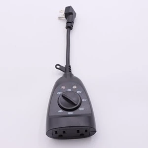 ETL Certification American Cable Electronic Timer For Cord Socket Automatic Power Off Leakage Protection