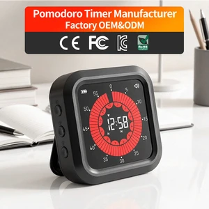 Digital Countdown Visual Timer Custom Countdown Pomodoro Technique Timer Minute Second Focus Study Time Management Kitchen Timer