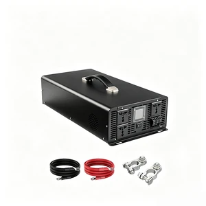 Top Sale 5000W 10000W Pure Sine Wave Single Phase 93% Efficiency 12V-96V 220V 110V Automotive Motor Power Inverter for Solar