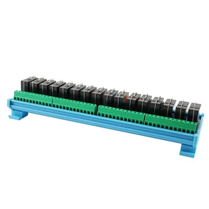 Oshangming 16 Channel Input Output Relay 24V Relay Module 16 IO Board 16A PNP/NPN Single Open for PLC
