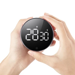 Laser Rotary LED Plastic Eco-Friendly Touch Control Digital Countdown Timer for Meeting Study Gym & Kitchen Use