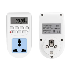 AL-06 Digital Timer Switch 220VAC 10A Digital Timer Digital Programmable Timer Universal Socket EU Plug