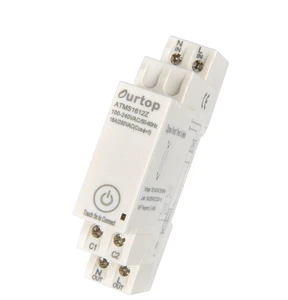 Ourtop ATMS1612Z Zigbee Timer Compatible Alexa Google Home 220v With Neutral Smart Electricity Meter 16A
