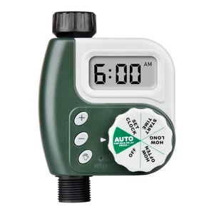 Manufacturer Classical Plastic Outdoor Water-proof Smart Green Water Controller Timer for Garden Irrigation