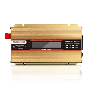 Factory Price 12v 24v to 110V 220V 500 Watt Solar Car Power Inverter with LCD Display