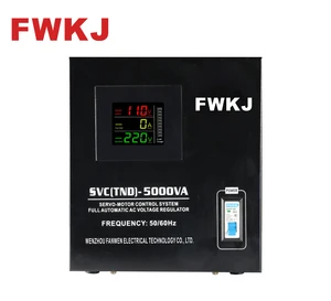 5KVA SVC(TND) Automatic AC Voltage Regulator 220V Servo Motor Type Full Automatic Voltage Stabilizer 50/60Hz For Home Appliance