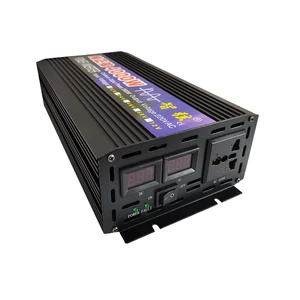 Inverter 3000W 4000W Pure Sine Wave Inverter DC 12V 24V to AC 220V 50Hz 60Hz Voltage Transformer Converter Solar Off Grid Power